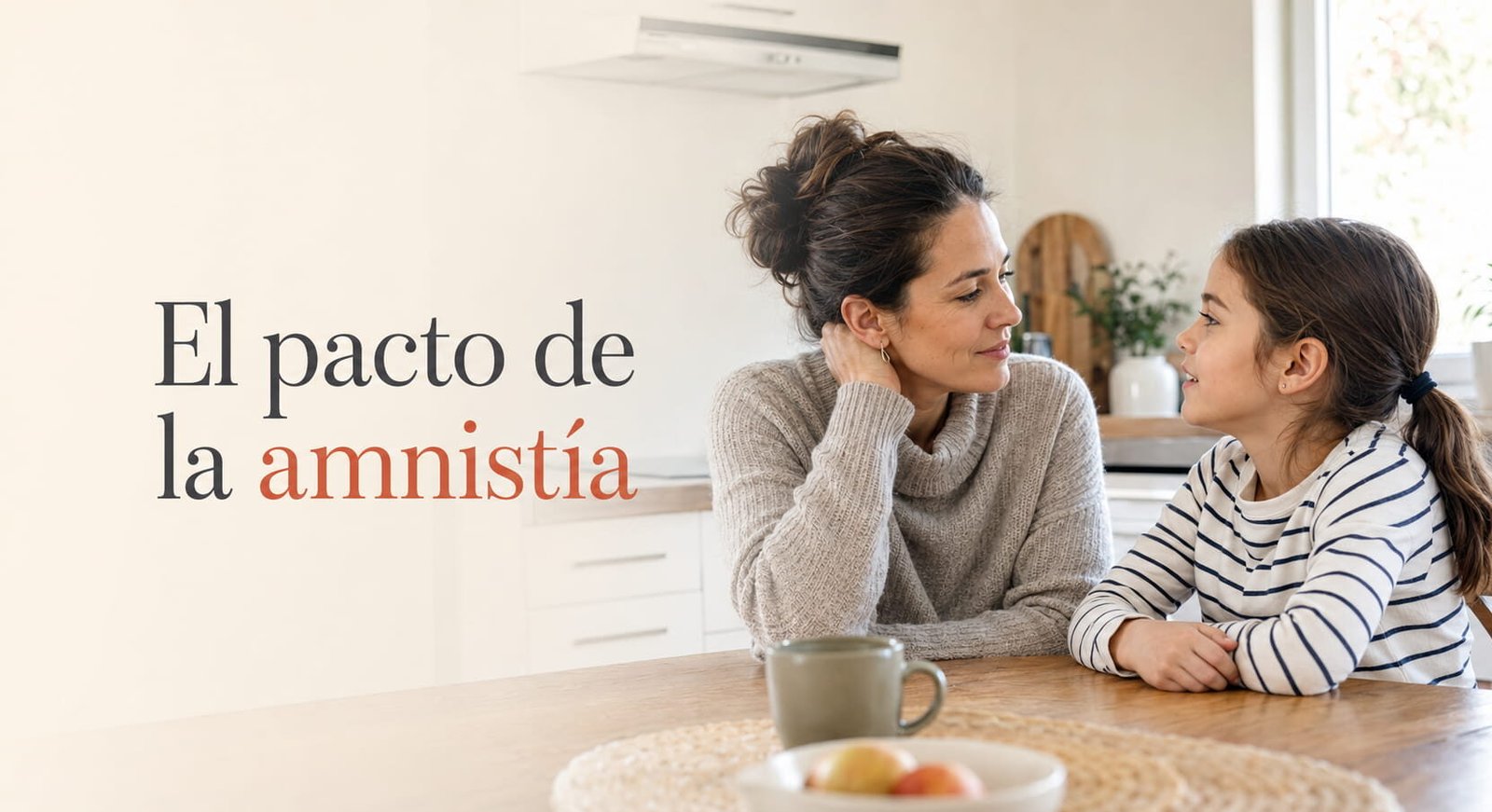 Padre e hija hablando: cómo conseguir que un niño diga la verdad