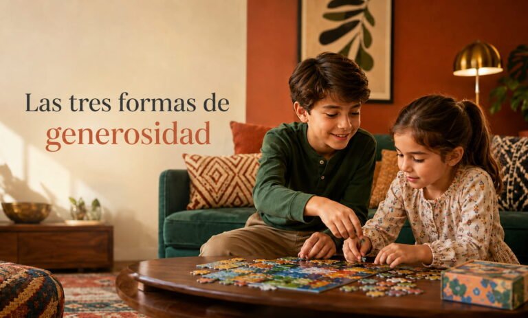 Las tres formas de generosidad que de verdad forman el carácter