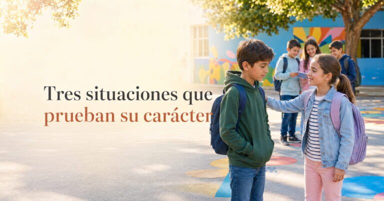 Las tres situaciones donde el carácter de tu hijo se pone a prueba