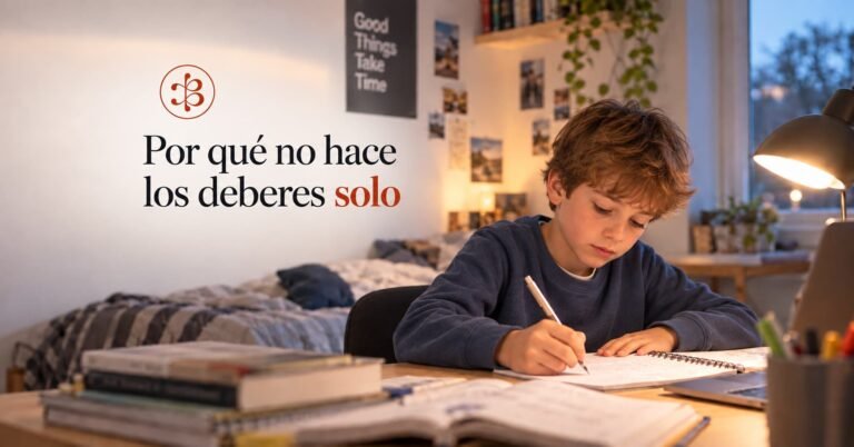 Por qué tu hijo no hace los deberes solo aunque sabe hacerlos perfectamente