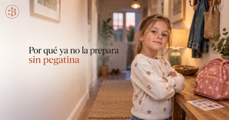 Por qué tu hijo ya no prepara la mochila si no le das una pegatina