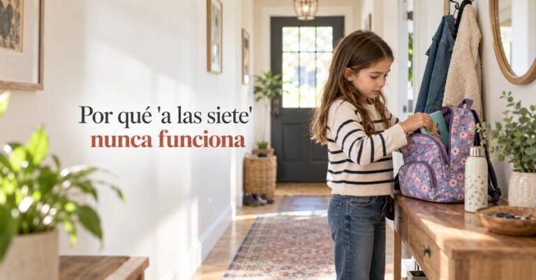 Por qué «a las siete» nunca funciona: ancla los hábitos a momentos, no al reloj